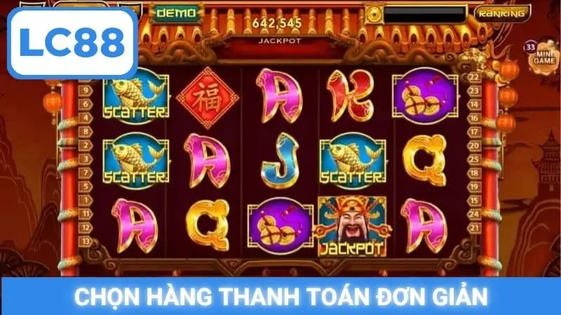 Chọn hàng thanh toán đơn giản