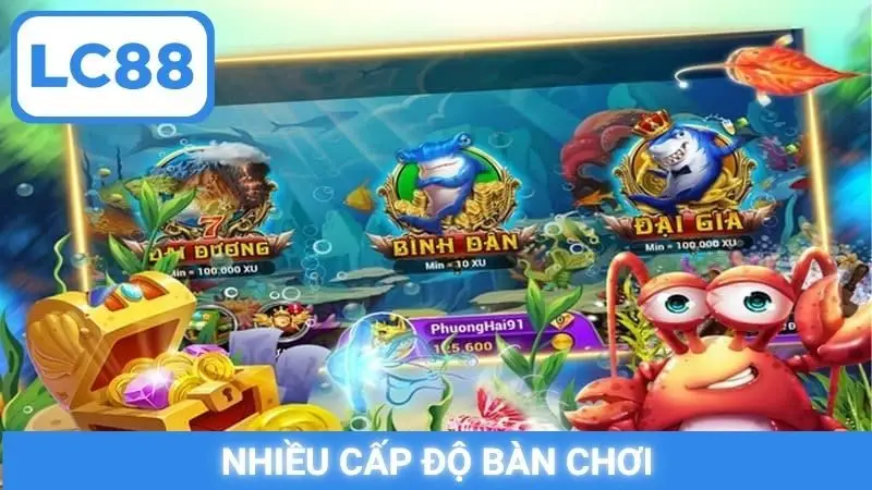 Nhiều cấp độ bàn chơi